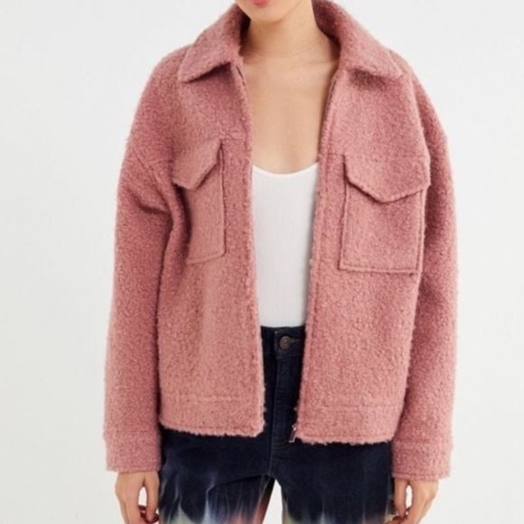 Urban Outfitters Sherpa Jacket Size M - Picture 1 of 9